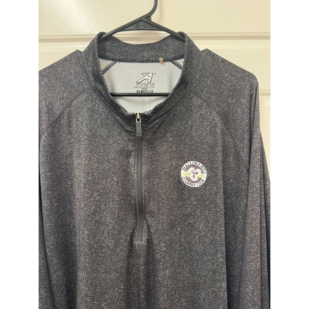 Ahead Men Mallory Hill Country Club 1/4 Zip Pullover Gray Jacket The Villages
